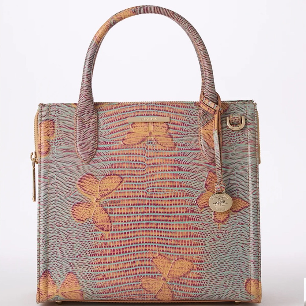 Brahmin Small Caroline Mandarin Orange Heatwave